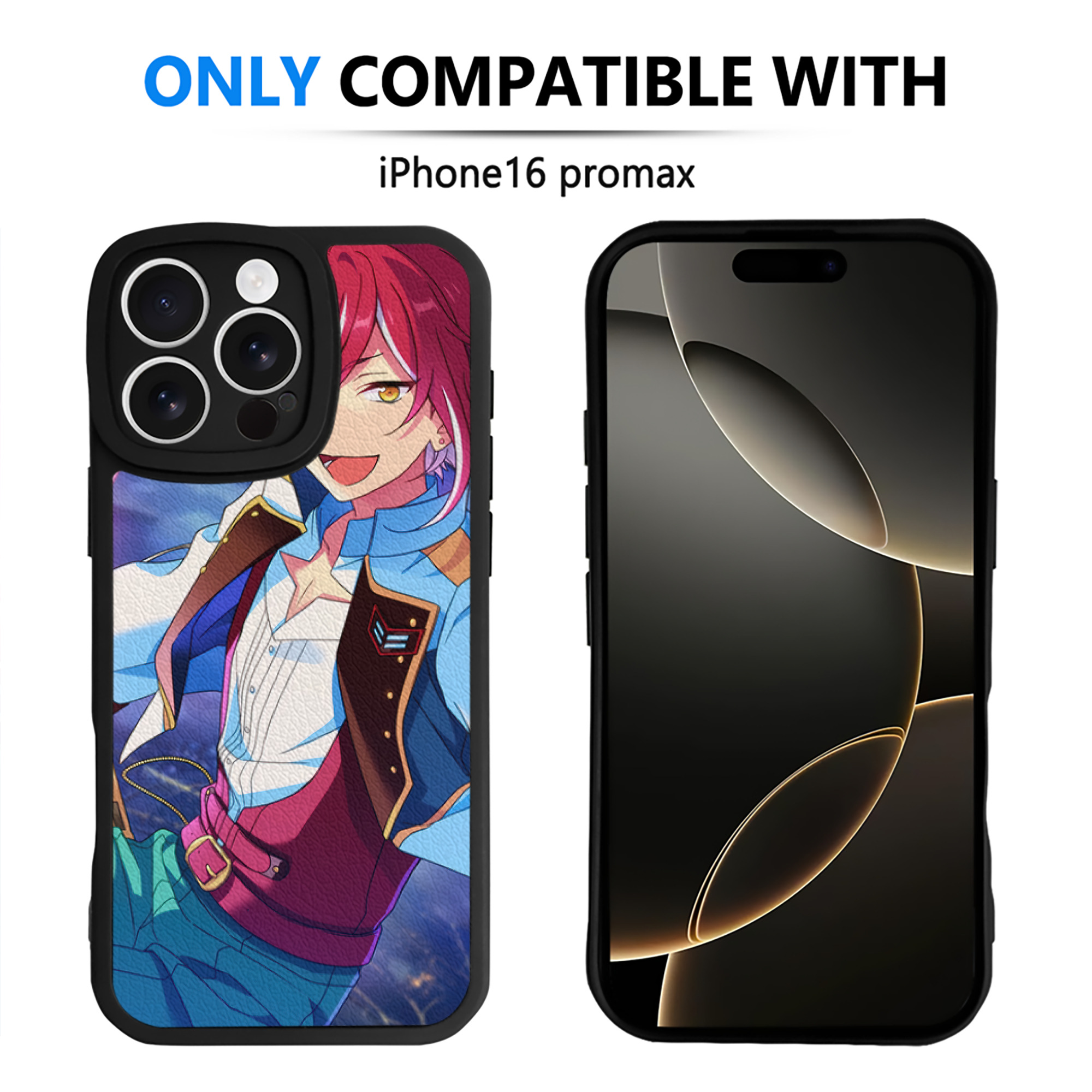 （画像用） あんさんぶるスターズ! Ensemble Stars 【iPhone 16シリーズ対応】シリコンスマホケース（レザー調） 材質：シリコン